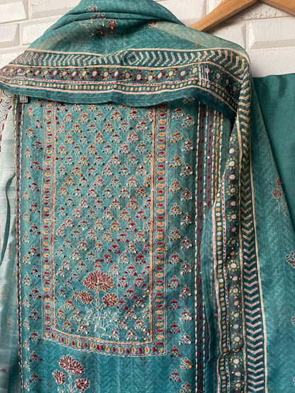 Linen silk unstitched ladies suit Rc17757 (a)