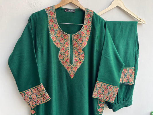 Kashmiri kadai pheron ladies readymade coord set Rc18886