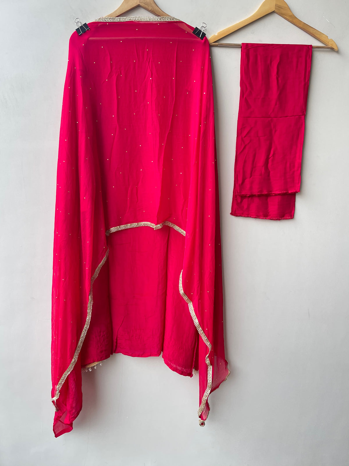 Exquisite Satin Crepe Designer Unstitched 3 Pcs Suit Set