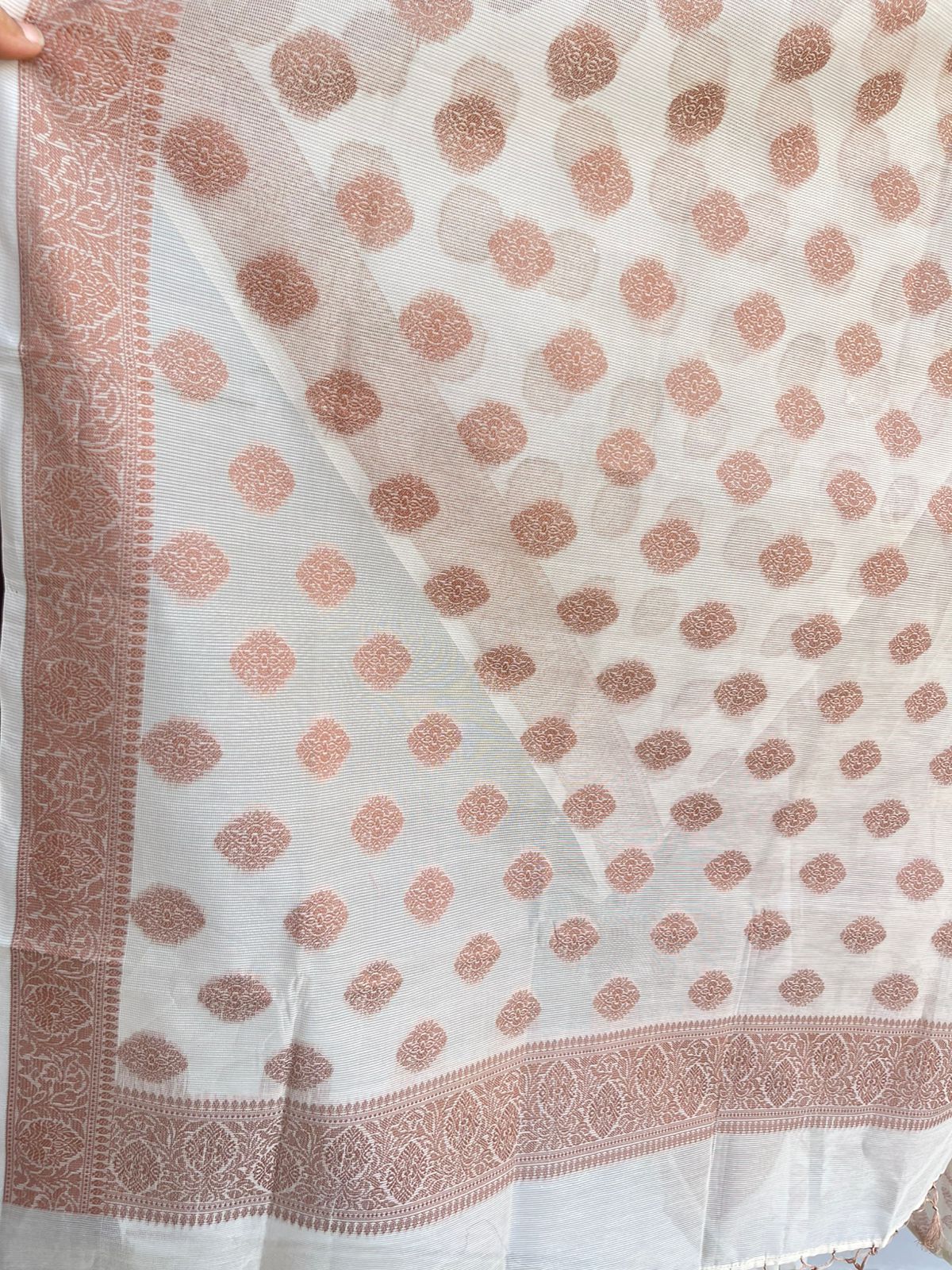 Fine kora printed unstitched ladies suit Rc18495