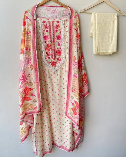 Muslin Printed Unstitched Ladies Suit RC-18704 – view 4