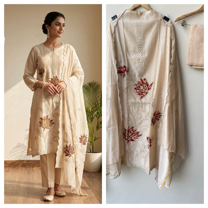 Mul chanderi unstitched ladies suit Rc18924 (c)