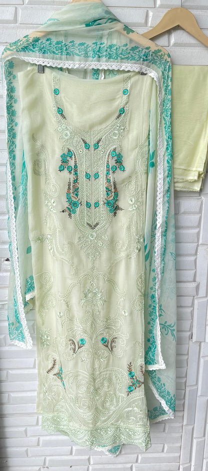 Organza unstitched ladies suit Rc17778 (a)