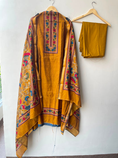 Soft Flowy Mul Chanderi Maheshwari Printed Unstitched Suit RC-19018 - Royal Chic by Priti (photo 9)
