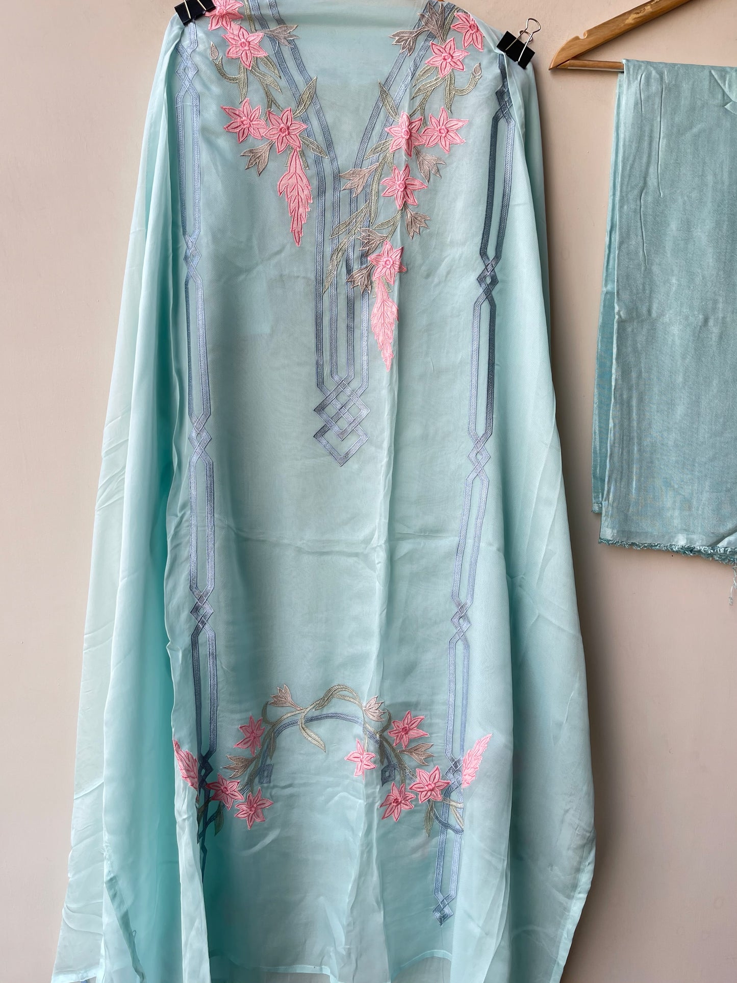 Organza Tuile unstitched ladies suit Rc19312 (b)