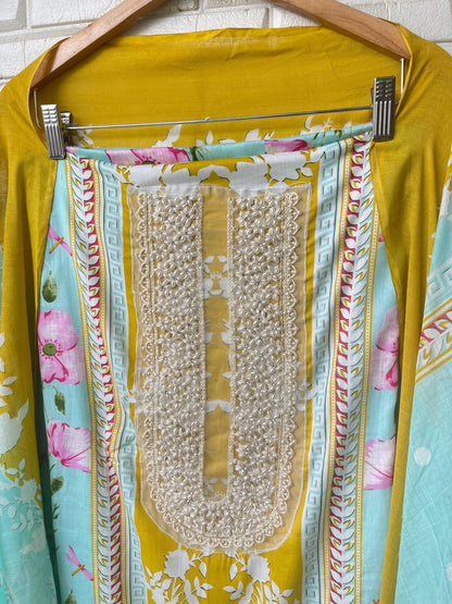 Cotton Printed Unstitched Ladies Suit Rc17241