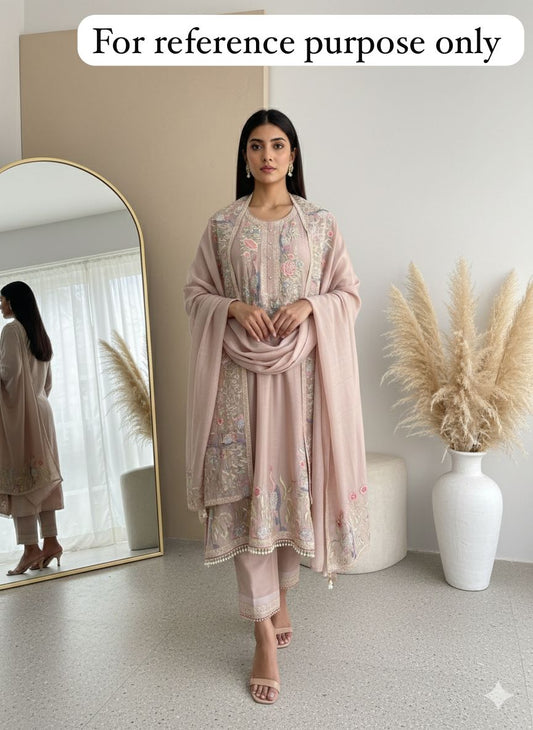 Mul chanderi unstitched ladies suit Rc18449 (c)