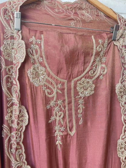 Shimmer silk unstitched ladies suit Rc17846 (b)