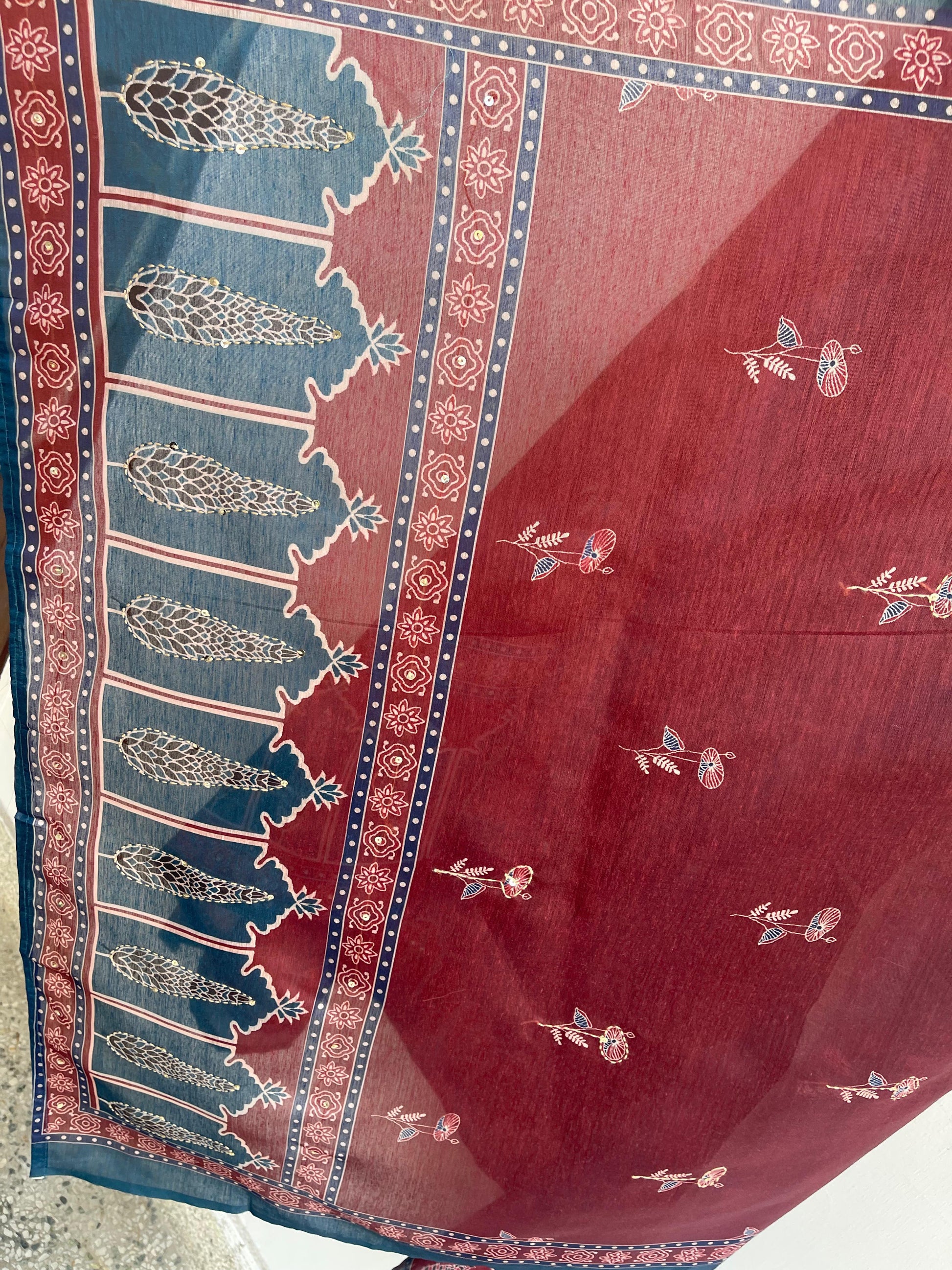 Mul Chanderi Unstitched Ladies Suit RC-18882 – view 2