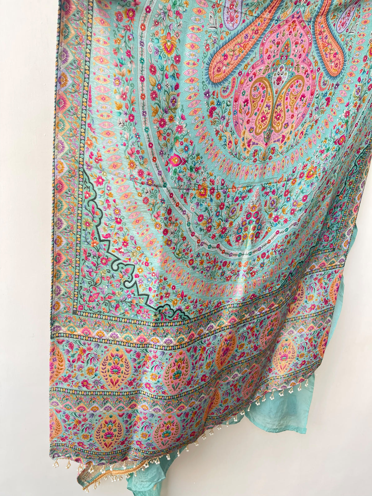 Premium Embroidered Crepe Satin Unstitched Designer 3 Pcs Suit Set