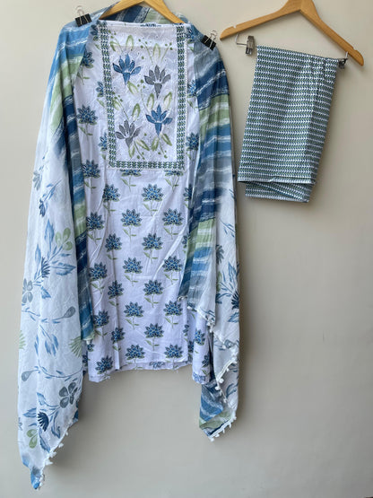 Cotton printed unstitched ladies suit Rc18941