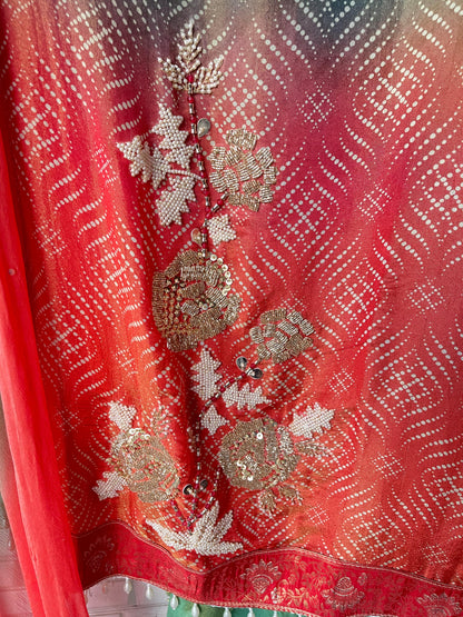 Tissue shimmer silk unstitched ladies suit Rc17736 (a)