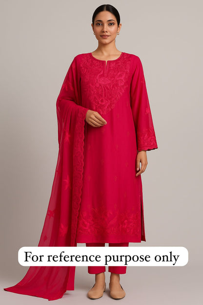 Crape silk unstitched ladies suit Rc17816 (b)