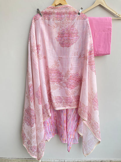 Linen printed unstitched ladies suit Rc18475 (c)