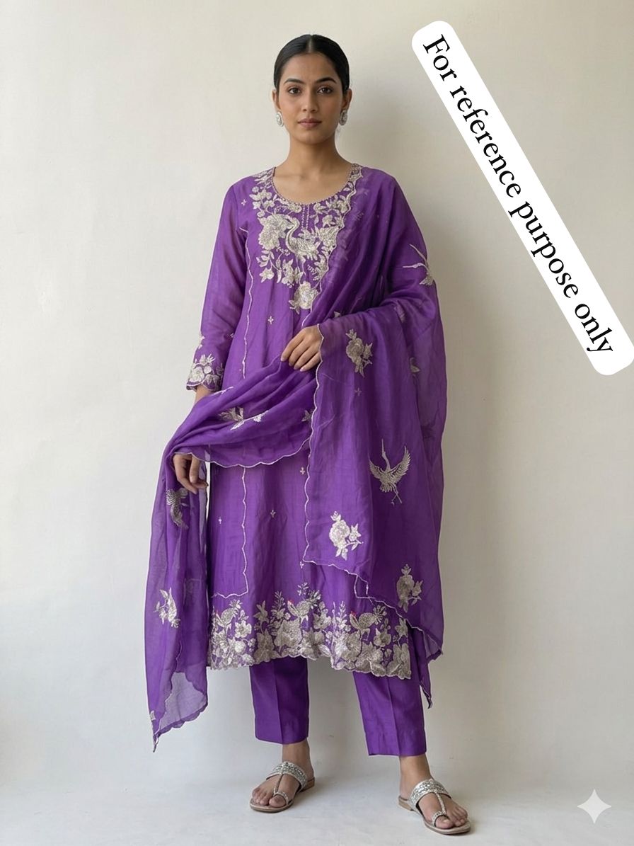Mul Chanderi Unstitched Ladies Suit RC18848 – view 2