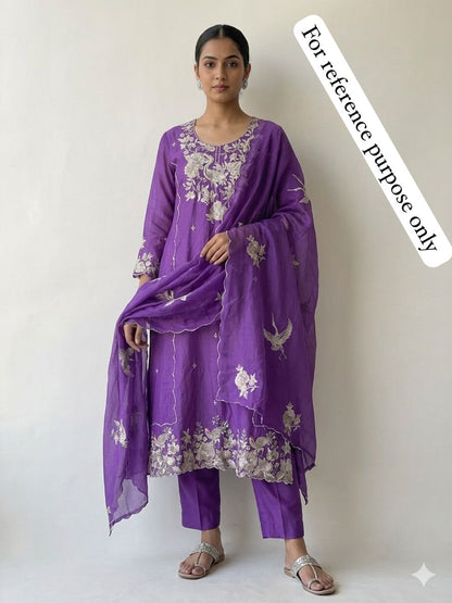 Mul Chanderi Unstitched Ladies Suit RC18848 – view 2
