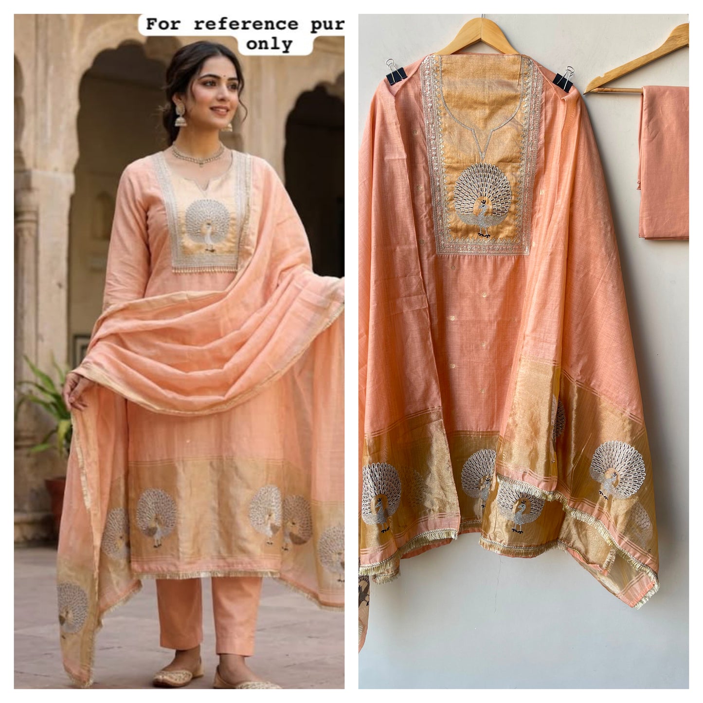 Banarasi mul chanderi ladies unstitched suit Rc19277 (b)
