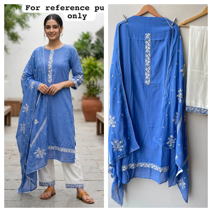 Pure mul cotton unstitched ladies suit Rc19092