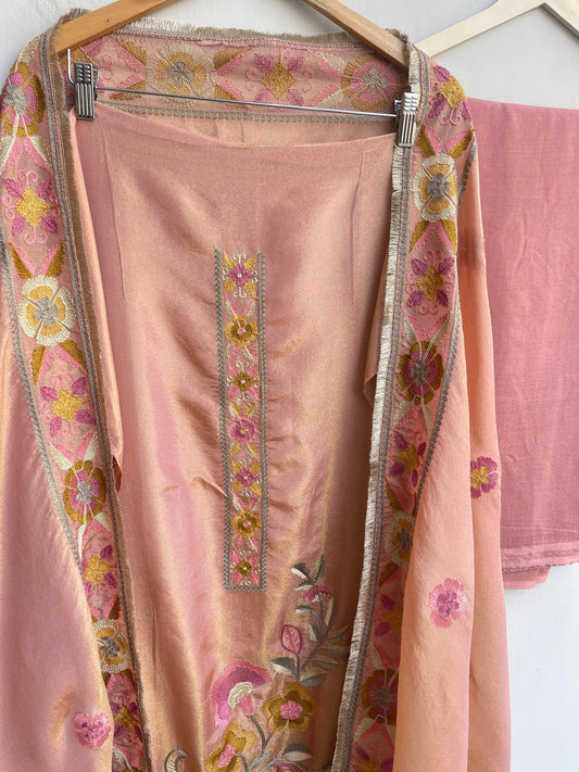 Shimmer silk unstitched ladies suit Rc18362 (b)