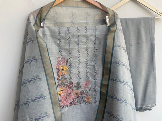 Shimmer linen unstitched ladies suit Rc18819 (a)