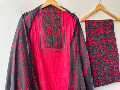 Cotton printed unstitched ladies suit Rc19281 (a)
