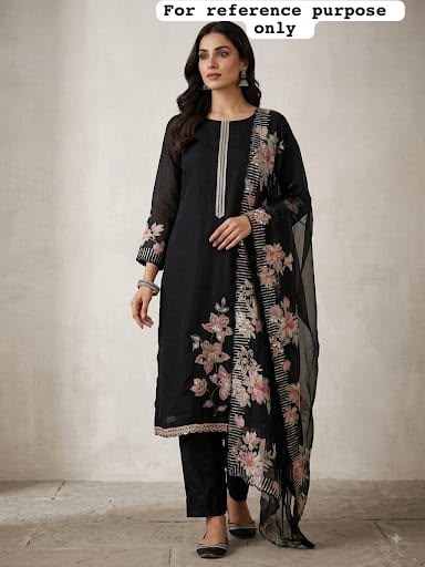 Pure organza unstitched ladies suit Rc19243 (b)