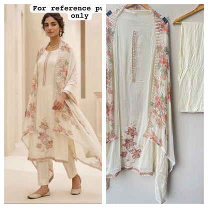 Pure organza unstitched ladies suit Rc19243 (a)