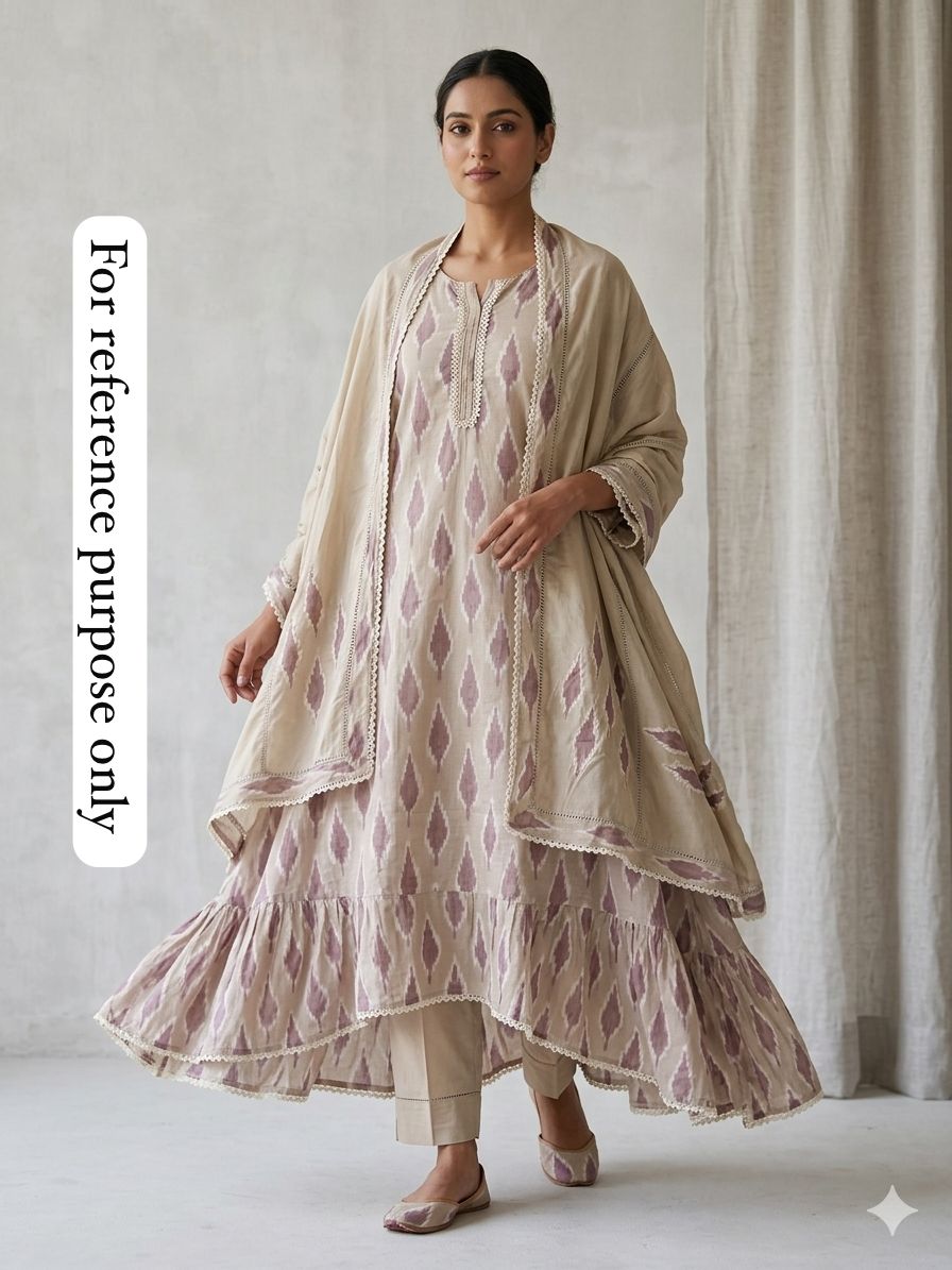 Mul Chanderi Unstitched Ladies Suit RC18865 – view 2