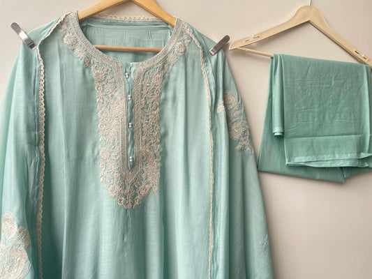 Mul chanderi unstitched ladies suit Rc18654 (c)