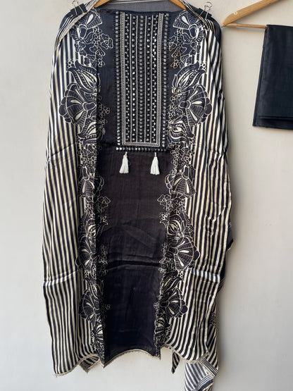 Gajji silk printed unstitched ladies suit Rc19311 (c)