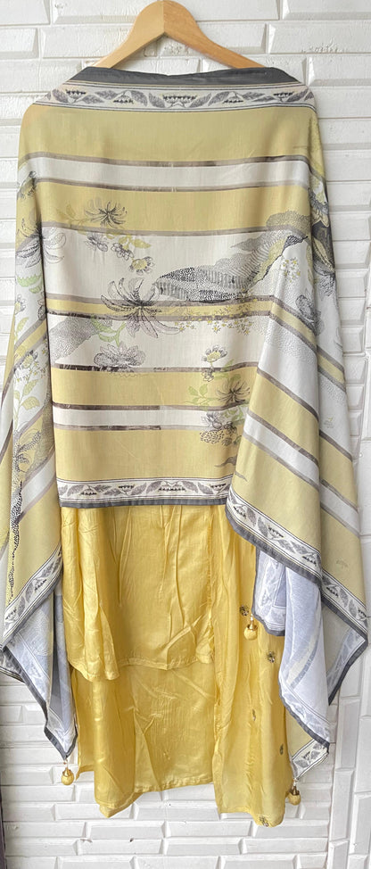 Paper silk unstitched ladies suit Rc17622