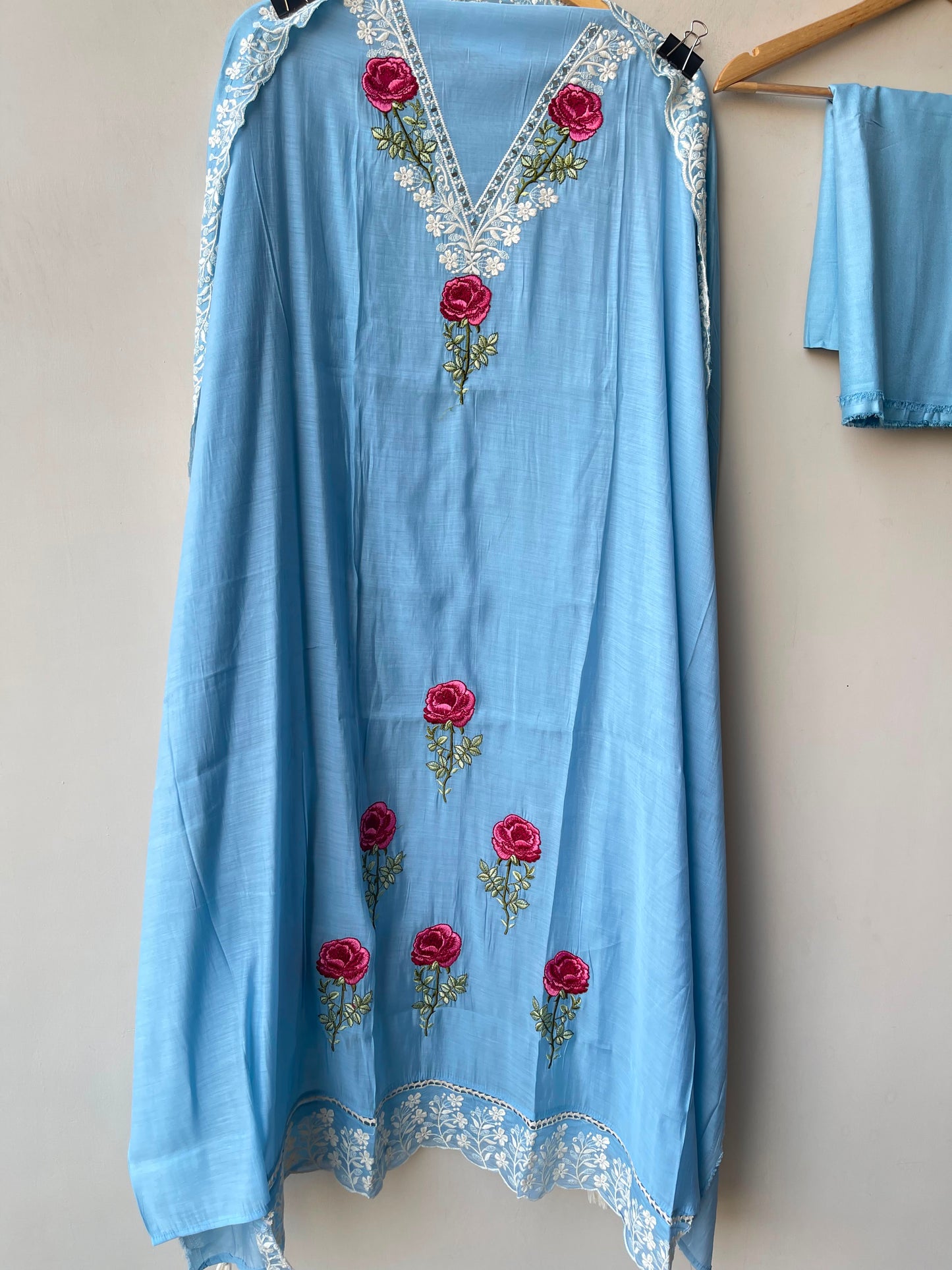 Mul chanderi unstitched ladies suit Rc19314