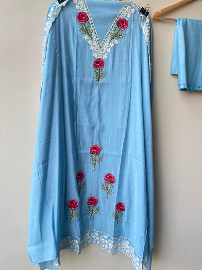 Mul chanderi unstitched ladies suit Rc19314