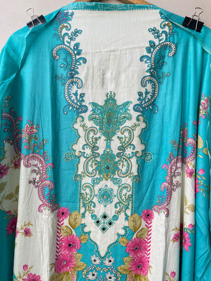 Cotton Printed Unstitched 3 pcs Designer Suit Set