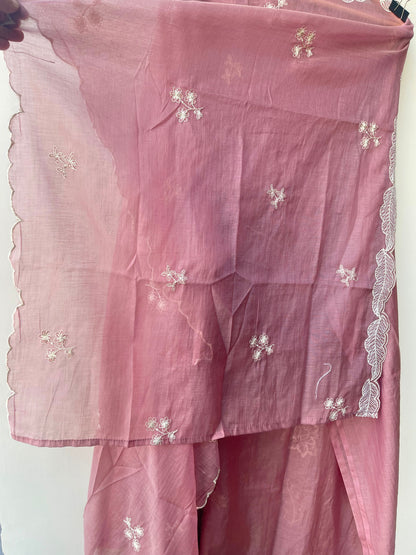 Mul chanderi unstitched ladies suit Rc18974