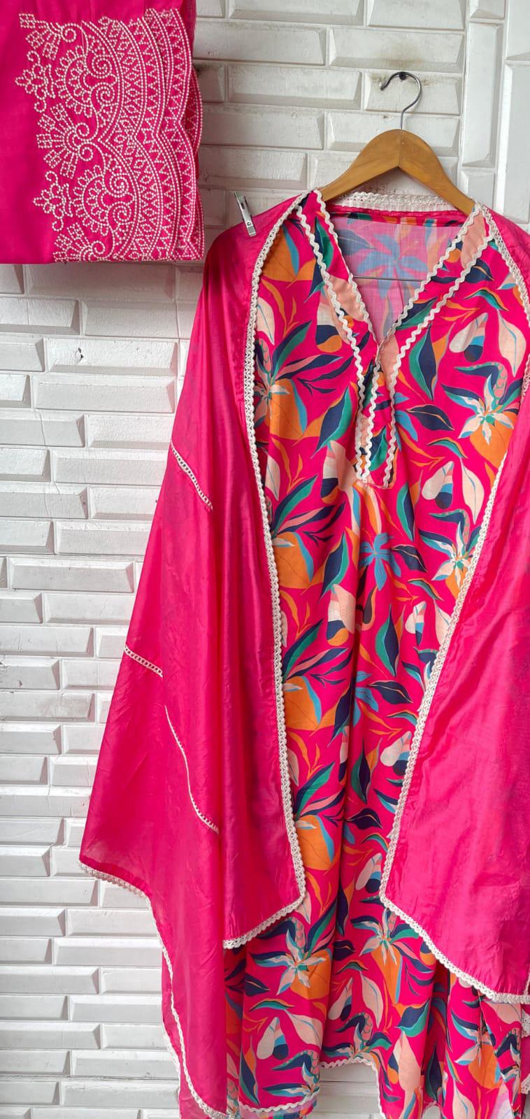 Cotton Printed Unstitched Ladies Suit Rc17245