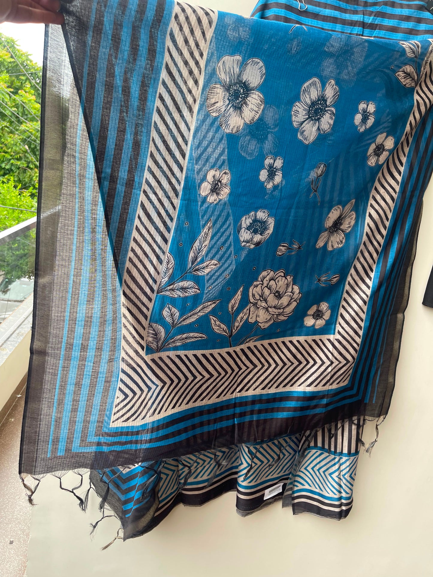 Mul chanderi maheshwari printed ladies unstitched suit Rc19065 (b)