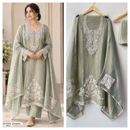 Premium Unstitched Salwar Kameez 3 Stunning options ladies suit set