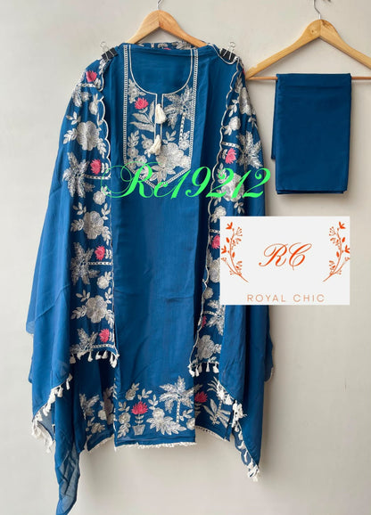 Mul cotton unstitched ladies suit Rc19212