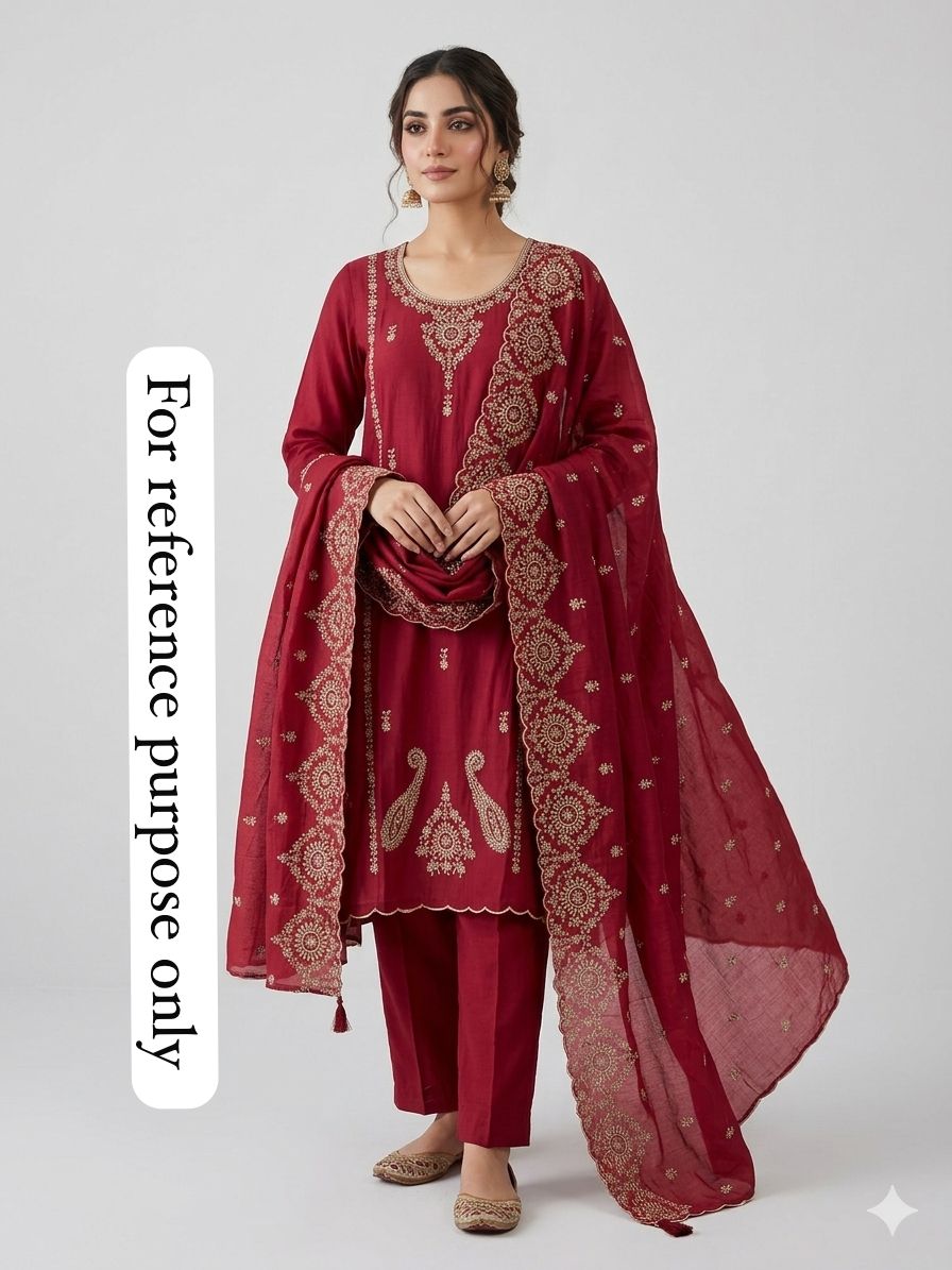 Super Soft Chanderi Silk Unstitched Ladies Suit RC18837 – view 2