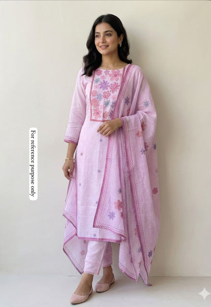 Pure Linen Printed Unstitched Ladies Suit RC-18702 – view 8