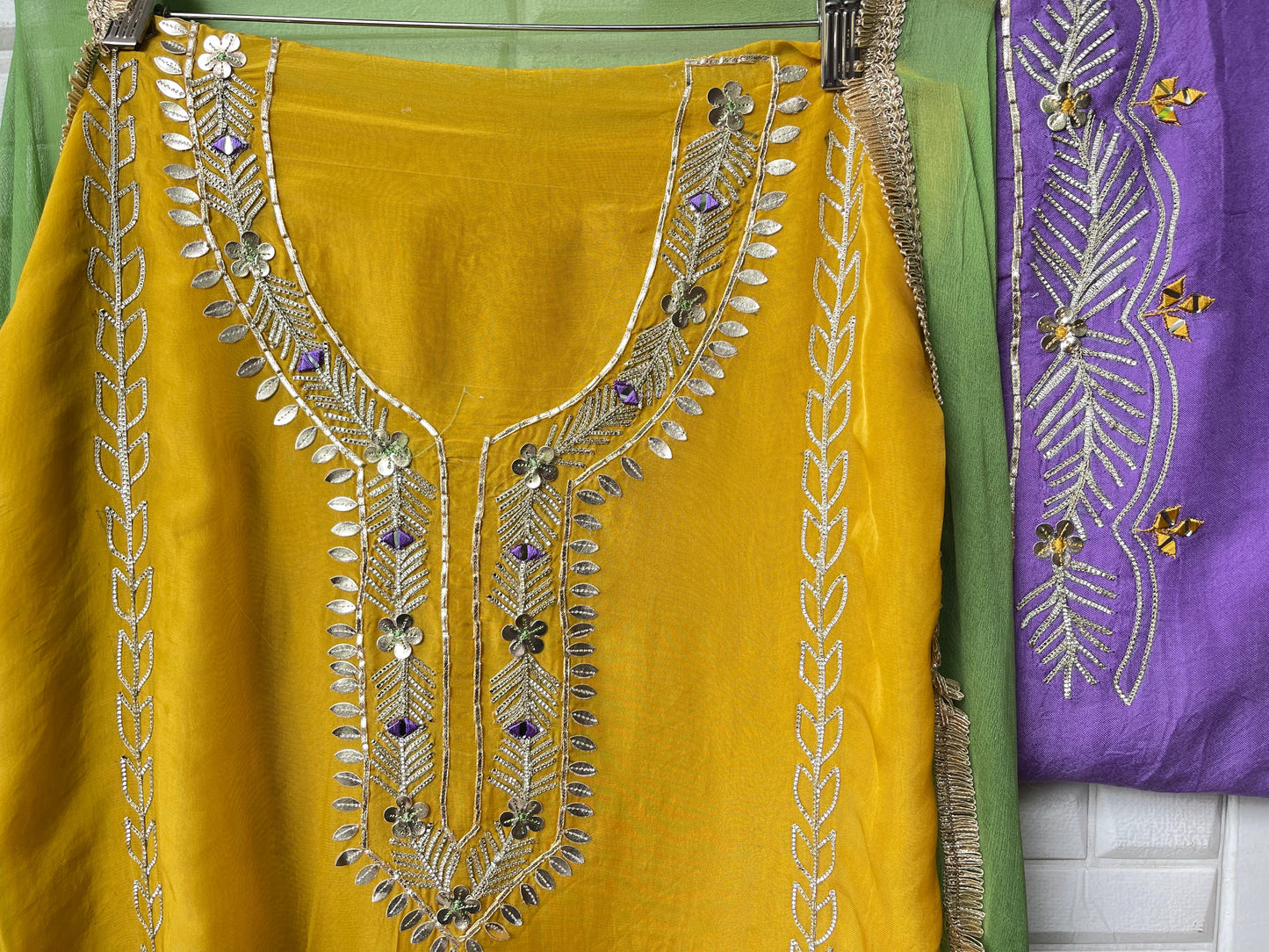 Organza unstitched ladies suit Rc17494