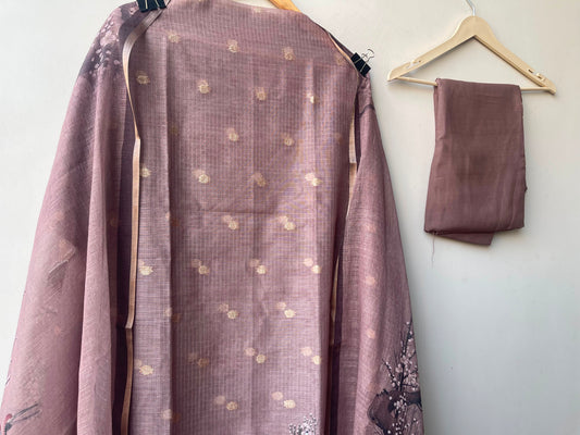 Self Banarasi kota doriya printed unstitched ladies suit Rc19076 (a)