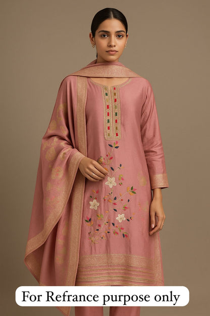 Shimmer silk unstitched ladies suit Rc17716 (a)