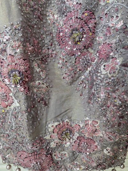 Pure shimmer silk unstitched ladies suit Rc17739