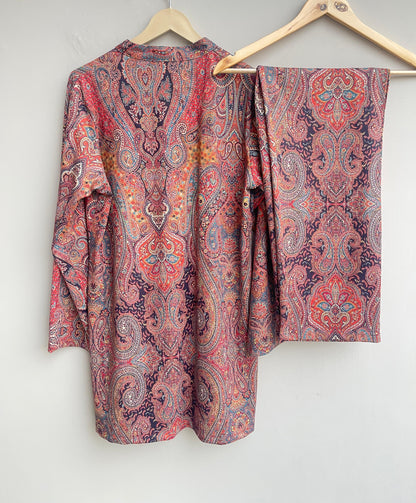 Imported velvet readymade ladies winter coord set Rc17875