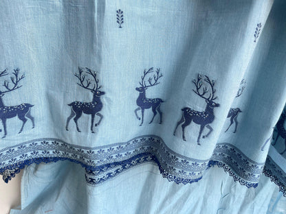 Linen fabric unstitched ladies suit Rc18419