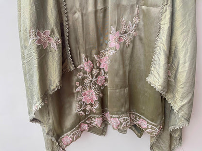 Shimmer giraffe silk ladies unstitched suit Rc19224