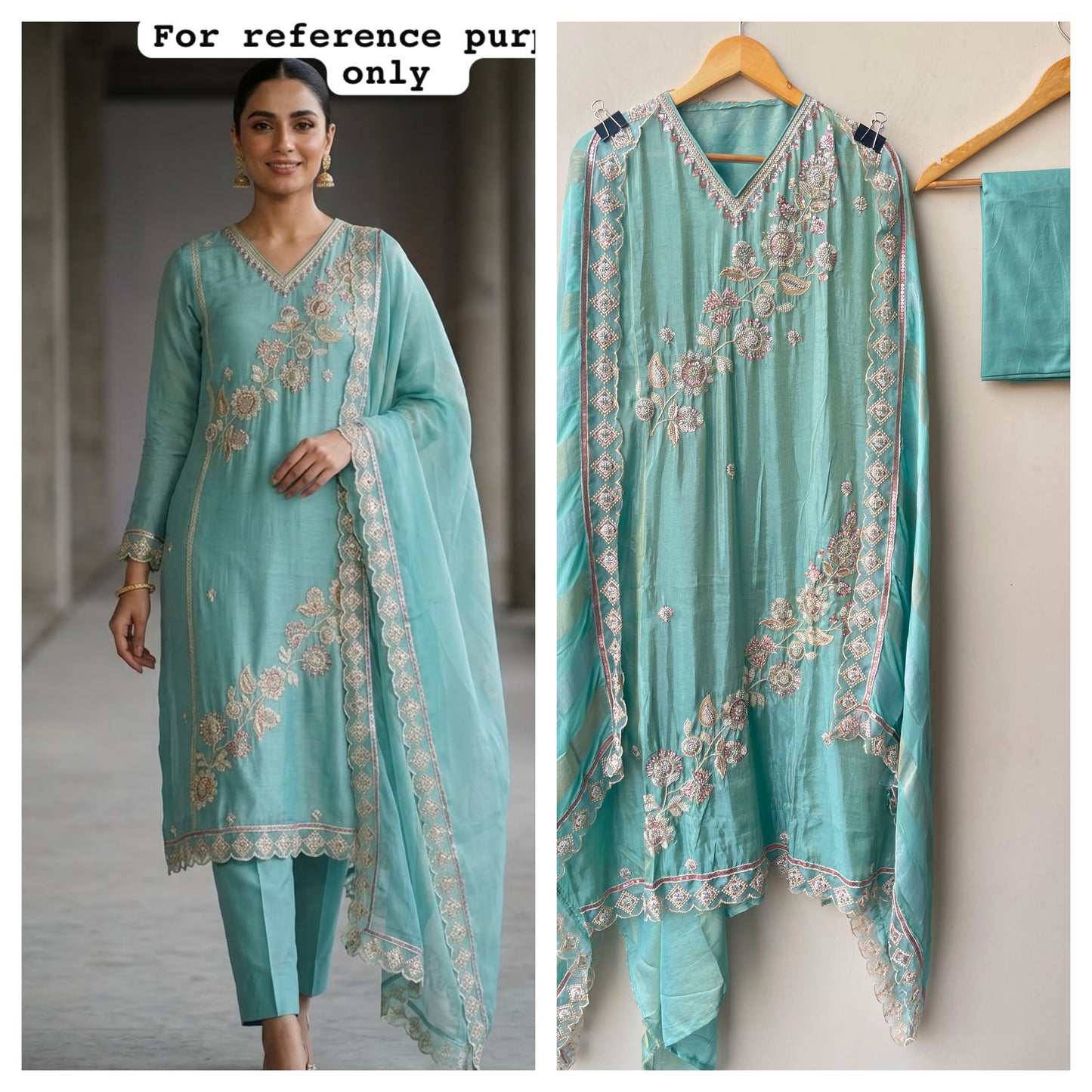 Shimmer silk unstitched ladies suit Rc19203 (a)