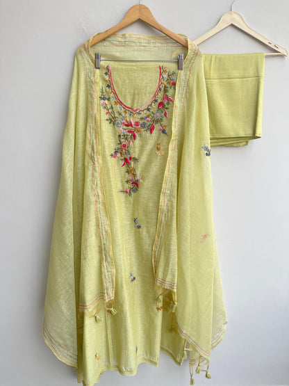 Khaadi mul chanderi ladies unstitched suit Rc18526 (c)